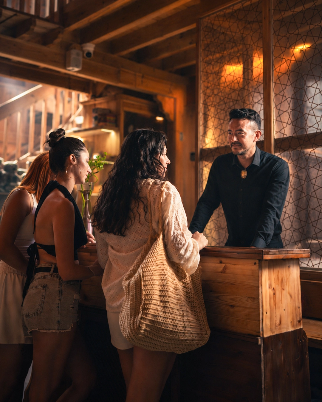 Guests receiving a warm welcome at Buyuk Hamam